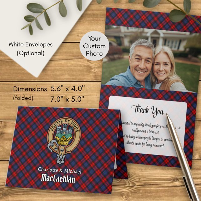 Invitation Cimier du clan MacLachlan sur tartan (Créateur téléchargé)