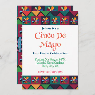 Invitation Cinco De Mayo Fête Mexicaine