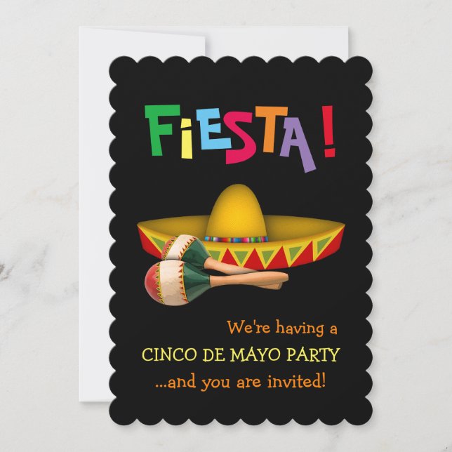 Invitation Cinco de Mayo Fiesta (Devant)