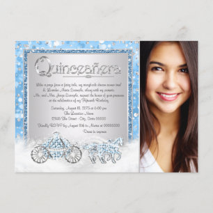 Invitation Cinderella Princess Quinceanera