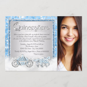 Invitation Cinderella Princess Quinceanera