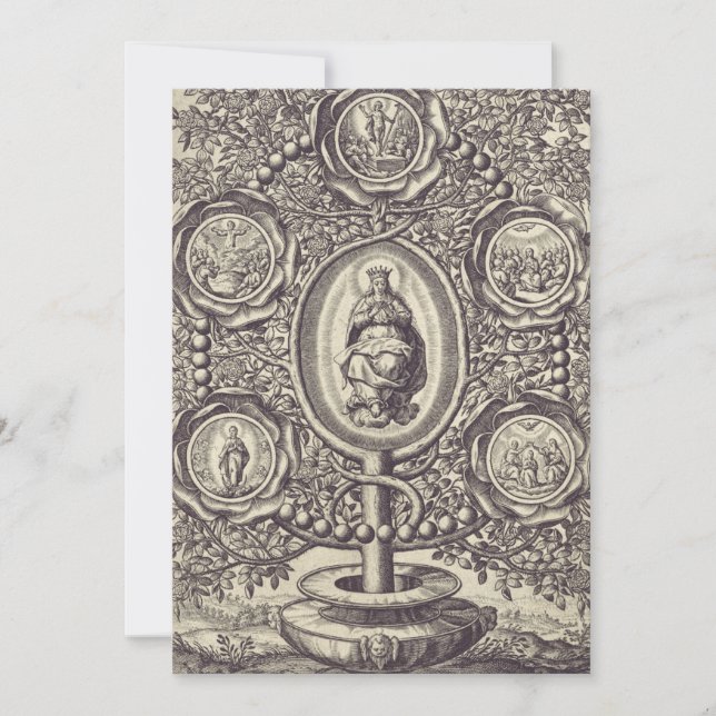 Invitation Cinq mystères glorieux (Devant)