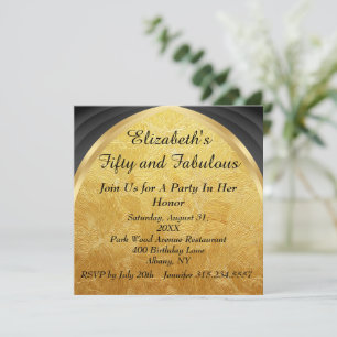 Invitation Cinquante ans et merveilleux anniversaire de référ