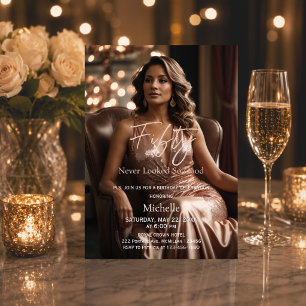 Invitation Cinquante ans n'ont jamais paru aussi beaux Chic R