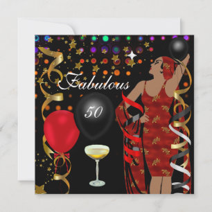 Invitation Cinquante Divas Incroyables Cinquante Anniversaire
