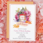Invitation Cinquante et une Fancy Fun Womens Anniversaire<br><div class="desc">Un parfum d'aquarelle fabuleux et un design floral rendent ces invitations du cinquantième anniversaire amusants et fantaisistes pour elle !</div>