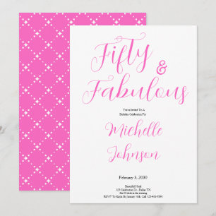 Invitation Cinquante & Incroyable Fête d'anniversaire 50 ans