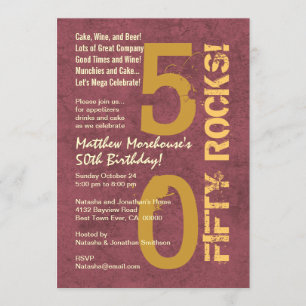 Invitation Cinquante Rochers ! 50e anniversaire de la fête Mo