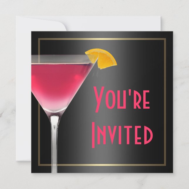 Invitation cinquantième Fête d'anniversaire (Devant)