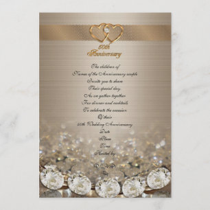 Invitation cinquantième fête d'anniversaire pour des parents