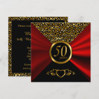 cinquantième Motif de léopard de l'anniversaire de