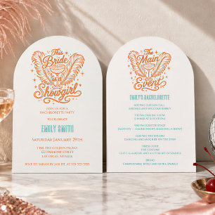 Invitation Circuit de Demoiselle d'Honneur de Showgirl de Veg