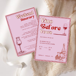 Invitation Circuit de week-end d'enterrement de vie de jeune 