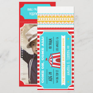 Invitation Circus Party Billets pour enfants Party ajouter la