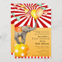 Cirque Elephant sur Ball Carnival Baby shower Part
