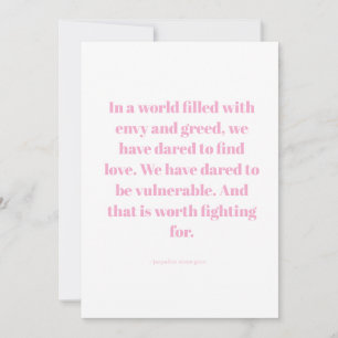 Invitation Citation d'amour