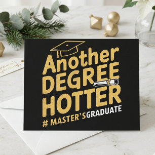 Invitation Citation de diplômé d'un master « Encore un degré 