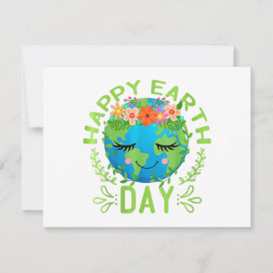 Invitation Citation drôle de la Journée de la Terre Terre Coo