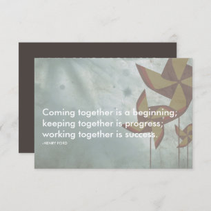 Invitation citation du succès de henry ford