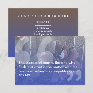 Invitation citation du succès de roy l smith