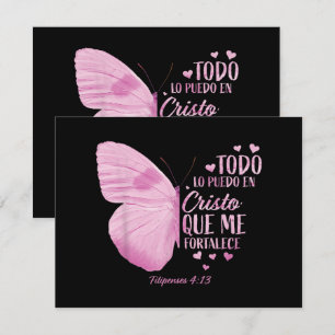 Invitation Citations de versets religieux espagnols pour femm