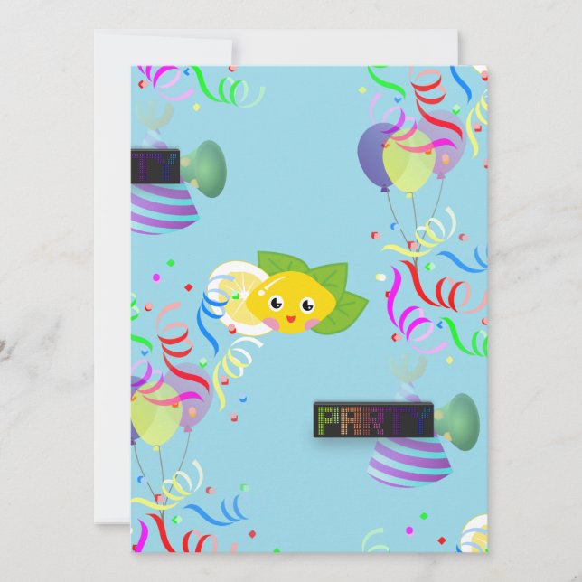 Invitation citron (Devant)