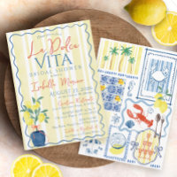 Citron bleu italien La Dolce Vita Fête des mariées