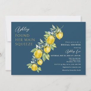 Invitation Citron Citrus Fête des mariées principale Squeeze 
