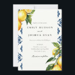 Invitation Citron Citrus Positano Mariage italien<br><div class="desc">Citron Citrus Positano Faire-part de mariage italienne</div>