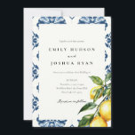 Invitation Citron Citrus Positano Mariage italien<br><div class="desc">Citron Citrus Positano Faire-part de mariage italienne</div>