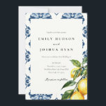 Invitation Citron Citrus Positano Mariage italien<br><div class="desc">Citron Citrus Positano Faire-part de mariage italienne</div>