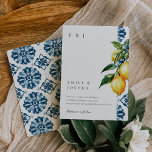 Invitation Citron Citrus Positano Mariage italien<br><div class="desc">Citron Citrus Positano Faire-part de mariage italienne</div>