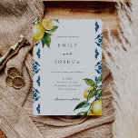 Invitation Citron Citrus Positano Mariage italien<br><div class="desc">Citron Citrus Positano Faire-part de mariage italienne</div>