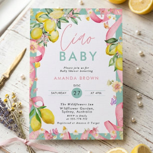 Invitation Citron de la Côte d'Amalfi Eté Italien Ciao Baby S