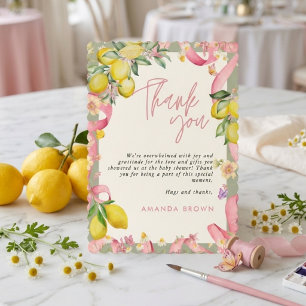 Invitation Citron de la Côte d'Amalfi Eté Italien Ciao Baby S