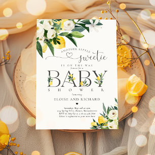 Invitation Citron Méditerranée Petit Baby shower sucré