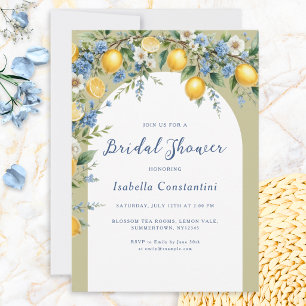 Invitation Citrons italiens d'Amalfi Jaune Fête de mariage