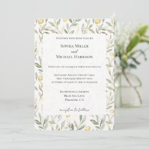 Invitation Citrons Sucrés Sur Vous Mariage