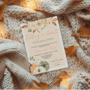Invitation Citrouille Automne Automne Baby shower