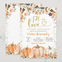 Citrouille Automne Automne Chute en Amour Baby sho