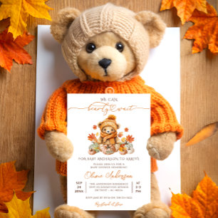 Invitation Citrouille Automne Nous Pouvons Attendre Baby show