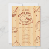 Citrouille Cutie Pie Automne Baby shower neutre