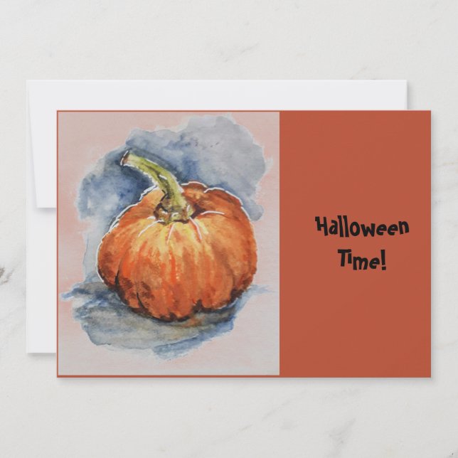 Invitation Citrouille de la fête d'Halloween (Devant)