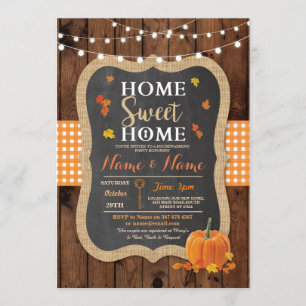 Invitation Citrouille de l'Invitation Chalk de l'automne de l