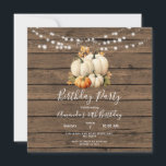 Invitation Citrouille de Lumière de Chaîne en Bois Fête d'Ann<br><div class="desc">Citrouille de Lumière de Chaîne en Bois Fête d'Anniversaire 30 ans 
parfait pour l'invitation d'automne</div>