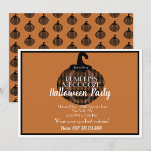 Invitation Citrouille d'Halloween adulte