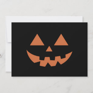 Invitation Citrouille d'Halloween Jack O'Géant