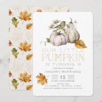 Citrouille d'oiseaux Leaves d'automne Aquarelle An