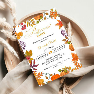Invitation Citrouille du festival d'automne Retraite