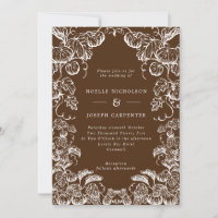 Citrouille et Feuille Mariage de automne Brown et